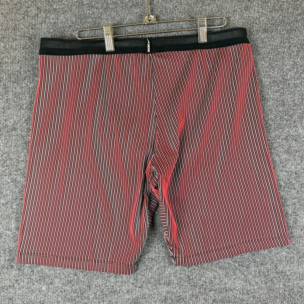 Nike AeroSwift 1/4 Length Running Tights Shorts Mens XL Red Blue Racing CJ7843